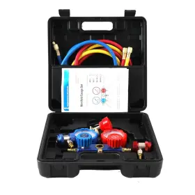Cozyel5962519wuus Cozyel Hvac A/c Air Refrigeration Kit With 5ft Hoses Couplers And Adapter Ac Manifold