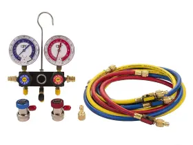 Ma1234 Cps 750377812347 Pro-set Manifold A/c Gauge Set With Hoses R-12 R-134a Ma1234 Cps 750377812347 Pro-set Manifold A/c Gauge Set With Hoses R-12 R-134a