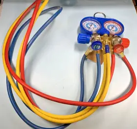 Am134buq Cps Model Manifold And Gauge Set Brass For R134a Fittings 1/2 Inch Acme Am134buq Cps Model Manifold And Gauge Set Brass For R134a Fittings 1/2 Inch Acme
