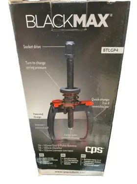 Cps Blackmax 750377885327 New Btlgp4 4 Inch Gear Puller And Pulley Remover