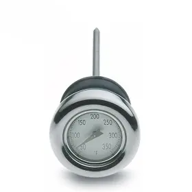 270046 Custom Chrome Cci Oil Temperature Gauges White Face Fits For Harley V-twin Softail 2000-2014