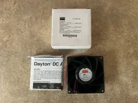 Ulct-11 Dayton 2rth8 Square Axial Fan 3-1/8 Inch X 1-1/8 48vdc 75cfm