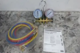4pdg1a Dayton 2 Valve 3 Hose Mechanical Manifold Gauge Set Bw