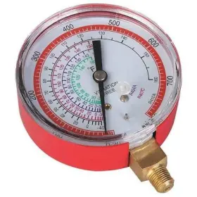 4pdk5 Dayton Gauge 2-3/4 In Dia High Side Red 800 Psi