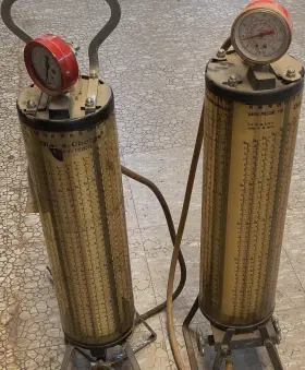 Dial-a-charge 677922-a Dial-a-charge Charging Cylinder With Pressure Gauge Lot Of 2 For R-12/r-22/r-502