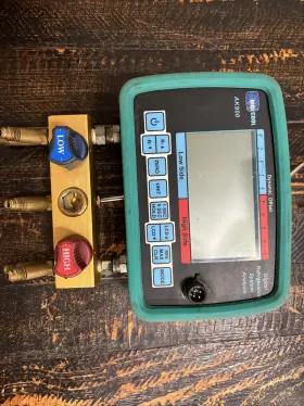 Ak900 Digi-cool Digital Manifold Gauge Digicool Works Great #2 Ak900 Digi-cool Digital Manifold Gauge Digicool Works Great #2
