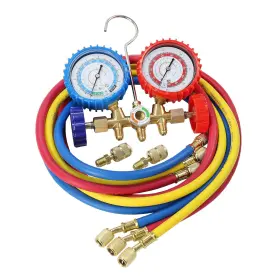 Dkwoeshg 696585174757 Ac Manifold Gauge Set With 60 Inch Hoses 3-way A/c Gauges For R134a R410a R22