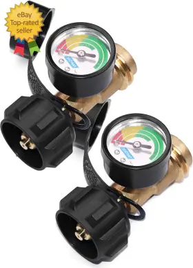 Dozyant 744110882476 Propane Tank Gauge Level Indicator Leak Detector With Type 1 Connection