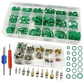 Dun-a2 Dunviku 270pcs Green Rubber O-ring Kit 102pcs Car Air Conditioner Valve Core C