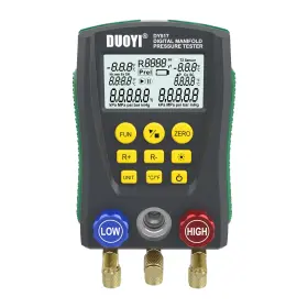 Dy517 Duoyi Refrigeration Digital Manifold Gauge Hvac Vacuum Pressure Temperature Test