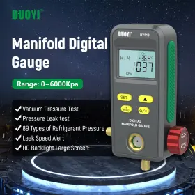 Dy518 Duoyi Ac Digital Manifold Gauge 89 Types Refrigerant Vacuum Pressure Leak Tester #2