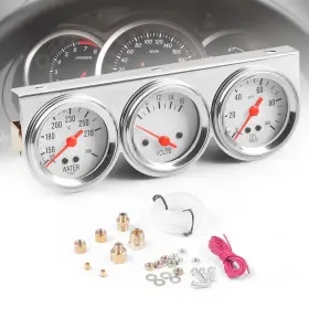 Gauge100 Dyno Racing 747832221851 2ftft 52mm Universal Chrome 8v To 16v Volt 280 Water Temp Temperat #2