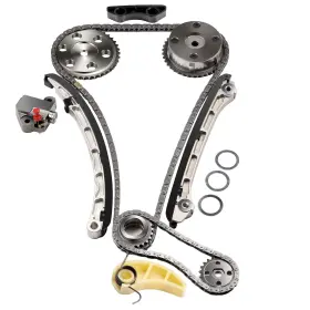 Eccpp 110363-592 L3k9-12-614 Timing Chain Kit Guide Rail Tensioner Crank Geargear Pump R