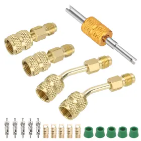 Eeekitonline 600609578933 R410a Adapter 5/16 Inch Sae Female To 1/4 Male Flare For Air Conditioner Hvac
