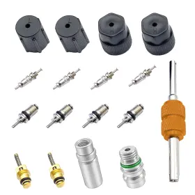 Ekuwu-ekq01 Ekuwu 17 Pcs Air Conditioning Valve Core Kit R12 To R134a Conversion A/c Syste