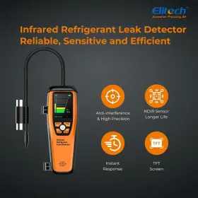 Elitech 608473992572 Hvac Refrigerant Leak Detector 10 Yrs Infrared Sensor Life Halogen F #2