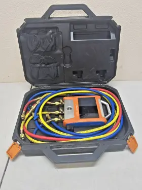 Emg-20v Elitech New Intelligent 2 Valves Digital Manifold Kit W 5 Inch Smart Touch #2