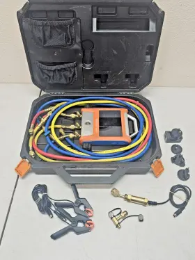 Emg-20v Elitech New Intelligent 2 Valves Digital Manifold Kit W 5 Inch Smart Touch