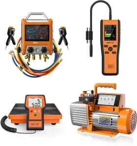 Lmc-100a Elitech Digital Manifold Gauge 2-in-1 Leak Detector 7cfm Vacuum Pump Hvacscale Lmc-100a Elitech Digital Manifold Gauge 2-in-1 Leak Detector 7cfm Vacuum Pump Hvacscale