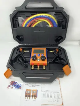 Lmg-10w Elitech Hvac Manifold Gauge App Control With Hoses R290