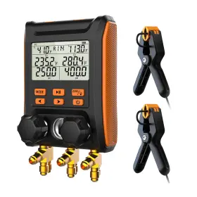 Ms-1000 Elitech Smart Digital Manifold Set With Clamps