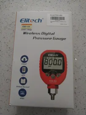 Pgw-800 Elitech Wireless Digital Pressure Gauge 800psi Refrigeration Hvac Record