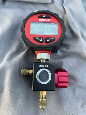 Smg-1h Elitech Refrigeration Hvac Digital Pressure Gauge Single Manifold