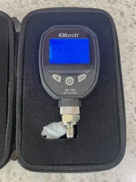 Vg-760 Elitech Digital Vacuum Gauge Micron Hvac Refrigerant Pressure #3 Vg-760 Elitech Digital Vacuum Gauge Micron Hvac Refrigerant Pressure #3
