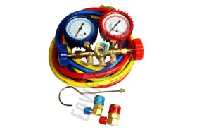 Enviro-safe Es-800 Enviro-safe Brass Manifold Gauge Set With Couplers And Sight #800