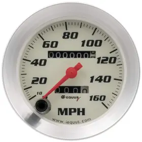 Equus 046074168031 5-piece Gauge Set White Face/silver Bezel #2 Equus 046074168031 5-piece Gauge Set White Face/silver Bezel #2