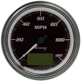 E7074 Equus 047923070741 3-3/8 Chrome Electric Speedometer