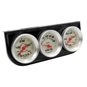 8100 Equus 785422795399 1-1/2 Inch Volt Triple Gauge Kit 8100 Equus 785422795399 1-1/2 Inch Volt Triple Gauge Kit
