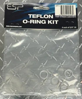 Tr034-6 Esp Teflon O-ring Repair Kit 6 3.4 Inch Seals Part#