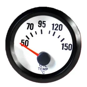 Esupport 711041558473 Car 2 Inch 52mm Oil Temp Gauge Meter Pointer Blue Led Light