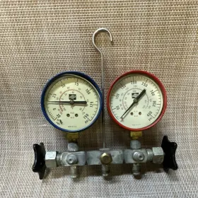 R9550 Everco Mechanical Hvac Manifold Gauge Set Dual Gauges R-22 R-12
