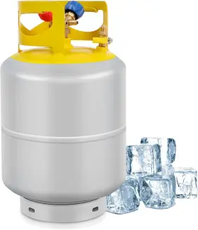180614 Fahkns Refrigerant Recovery Tank 50 Lb With 1/4 Sae Y-valve Liquid/vapor 180614 Fahkns Refrigerant Recovery Tank 50 Lb With 1/4 Sae Y-valve Liquid/vapor