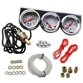 Fainwan 765133669448 3 In 1 Car Meter Auto Gauge Triple Kit Voltage Water Temp C