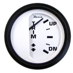 Faria 759266129153 Beede 12915 Euro Trim Gauge Johnson/evinrude/suzuki Outboard - 2 White
