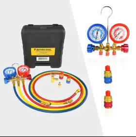 Ct-536g-cp Favorcool Ct-536g Ac Manifold Gauge Set R410a R134a R22 Refrigerants Charge #2