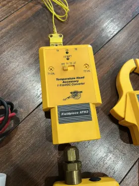 Avg1 Fieldpiece Aav1 Lot Of Heads Leads Arh2 Ath3 Ach Carry Case #3