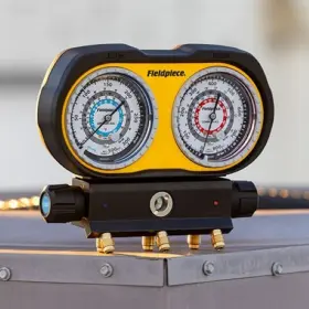 Fieldpiece Gs334f Analog Gauge Set 3 Port Manifold Refrigerant Fahrenheit