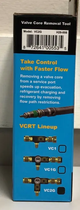 H29-008 Fieldpiece Vc2g - 1/4-inch Valve Core Removal Tool Dual With Sight Glass #3