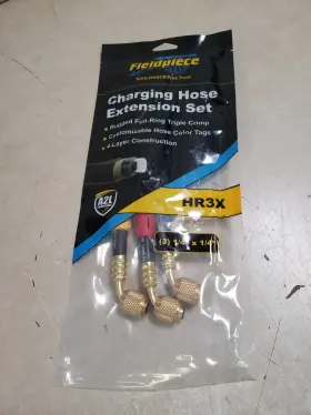 Hr3x Fieldpiece Hose Extension Set 1/4 Inch Open Valve 800 Psi 8 Hoses
