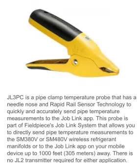 Fieldpiece Jl3kmn Dual Port Manometer Probe Kit Job Link System 1pc