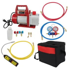 In4038138al Findmall 4cfm 1/3hp Air Vacuum Pump Rotary Vane Hvac Refrigeration Kit Manifold Gauge Set In4038138al Findmall 4cfm 1/3hp Air Vacuum Pump Rotary Vane Hvac Refrigeration Kit Manifold Gauge Set