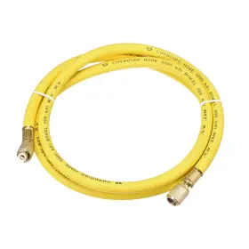 Fipux 634149674855 1/4 Sae Flare Ac Refrigerant Charging Hoses 4.92ft Length 500psi Thread