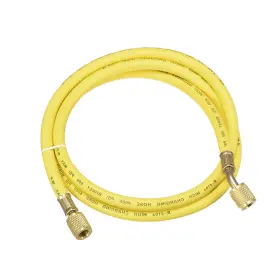 Fipux 639664388577 Charging Hose Tube 1.5m 1/4 Sae Thread 800psi For Ac Refrigeration Yellow
