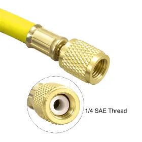 Fixinairp 617662171735 1/4 Sae Thread Connector 1.8m Length 800psi Charging Hose Tube Yellow #3