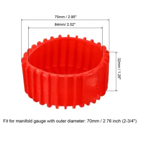 Fixinairp 617662171834 Protective Gauge Boots For 2-3/4 Inch Red Blue 2 Pack #2