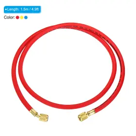 Fixinairp 617662738587 4.9ft 600 Psi 3000 Refrigerant Charging Pipe Three Color For Refrigeration #2